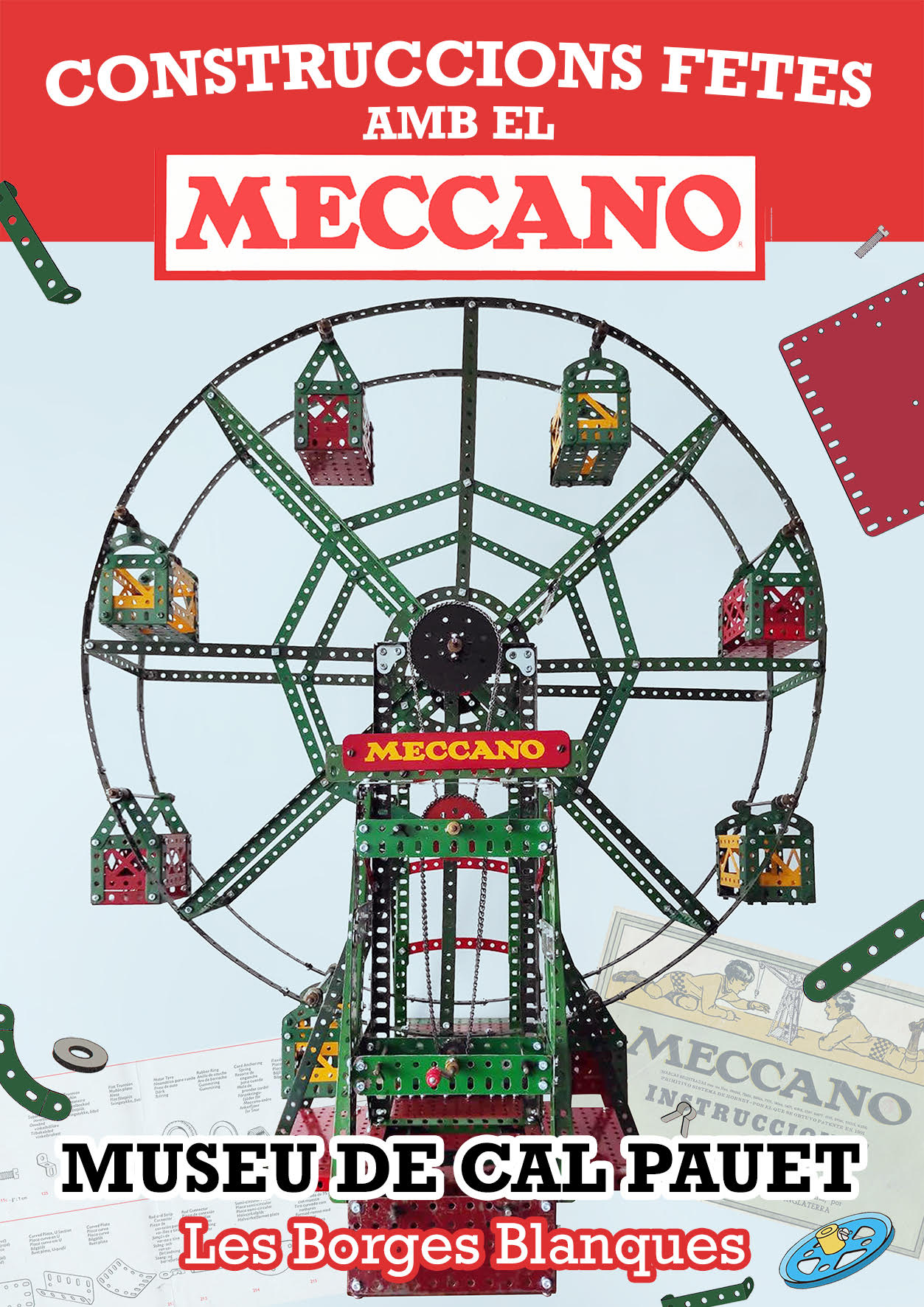 Cartell: Construccions fetes amb el Meccano