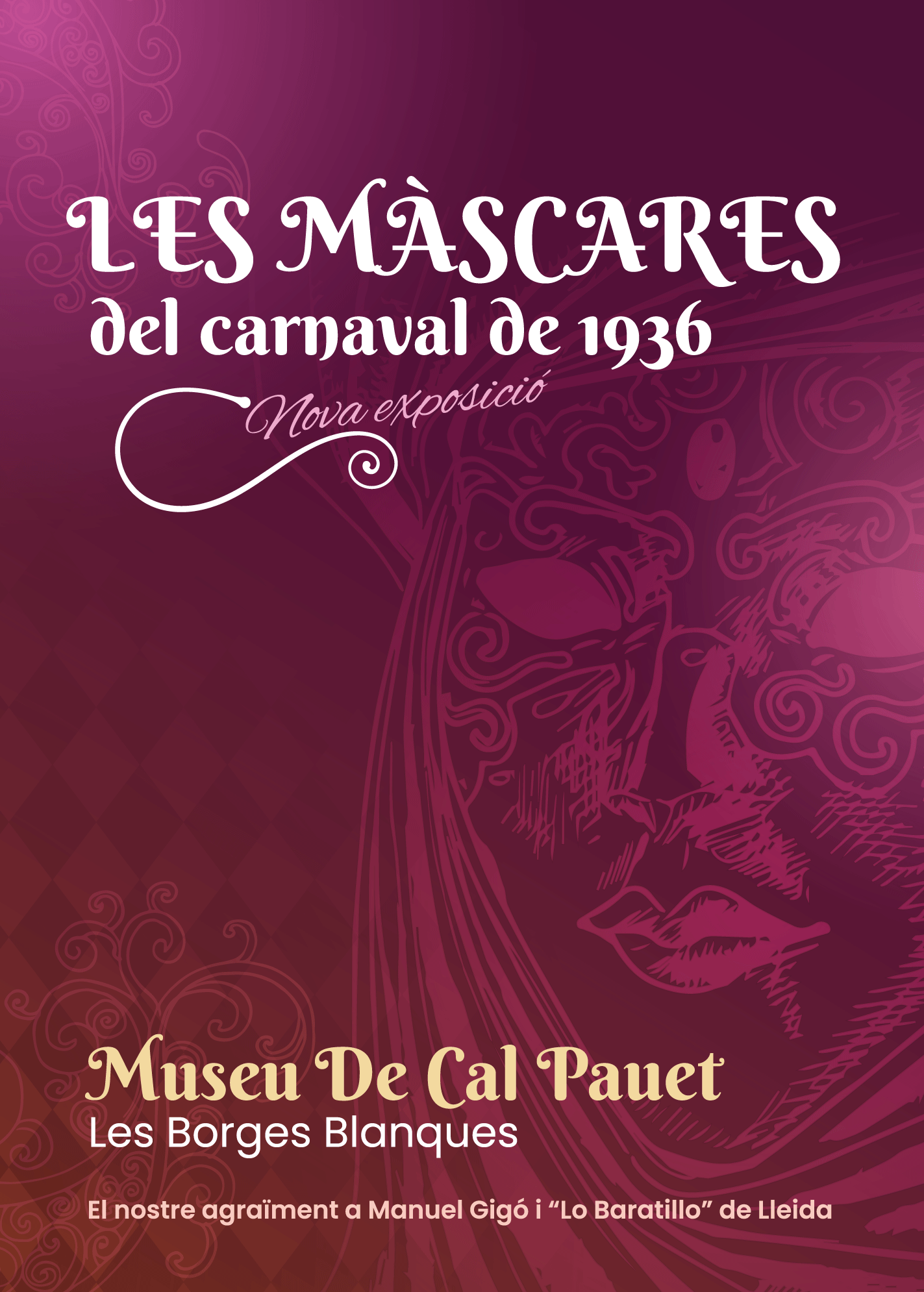 Cartell: Les màscares del Carnaval de 1936